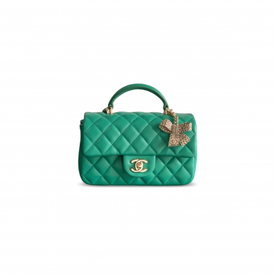 CHANEL MINI FLAP TOP HANDLE BAG AS2431 (20*13*9cm)